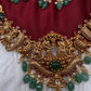 Matte Bharat Pattern Short Necklace - 