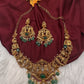 Matte Bharat Pattern Short Necklace - 