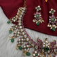 CZ Kemp Stones Multi Color Short Necklace - Green
