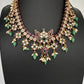 CZ Kemp Stones Multi Color Short Necklace - Green