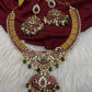 Kemp Antique Matte Finish Short Necklace Set - TJS000912