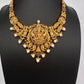 Goddess Lakshmi Matte Short Necklace Set - TJS000914