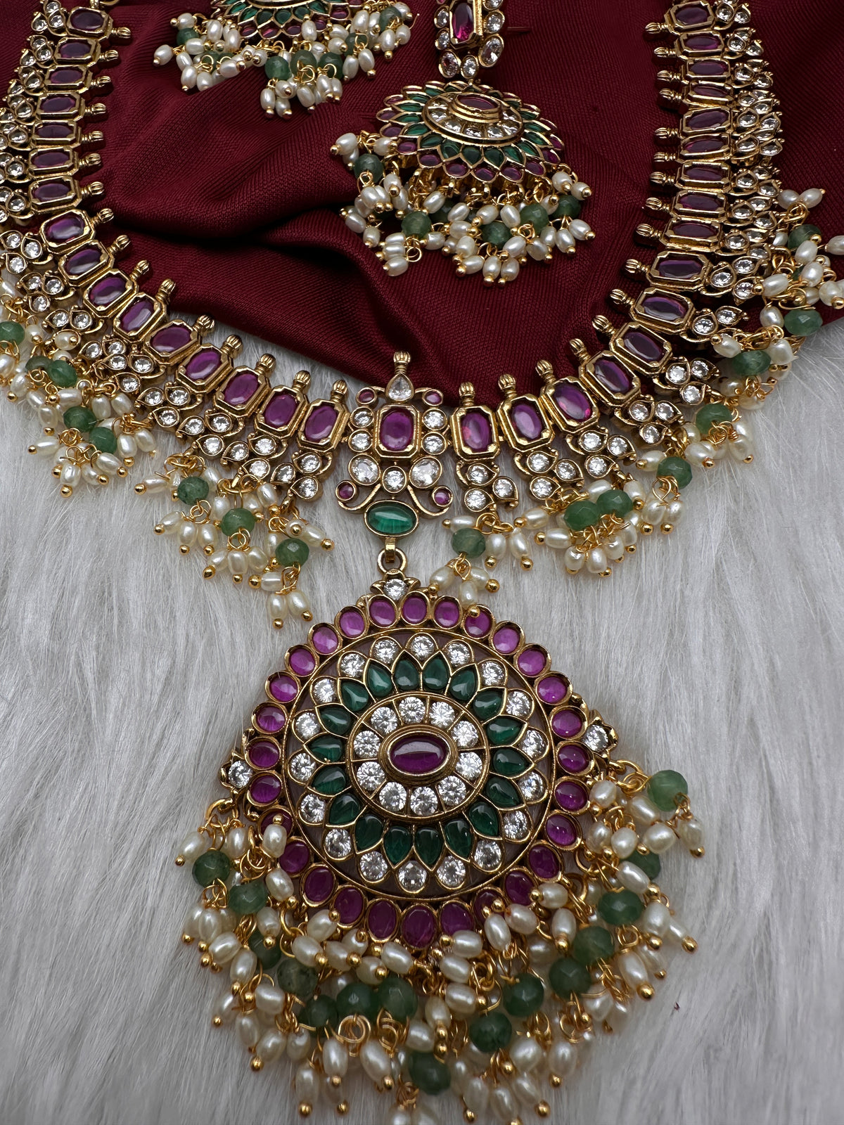 Kemp CZ Matte Traditional Short Necklace - product photo 3