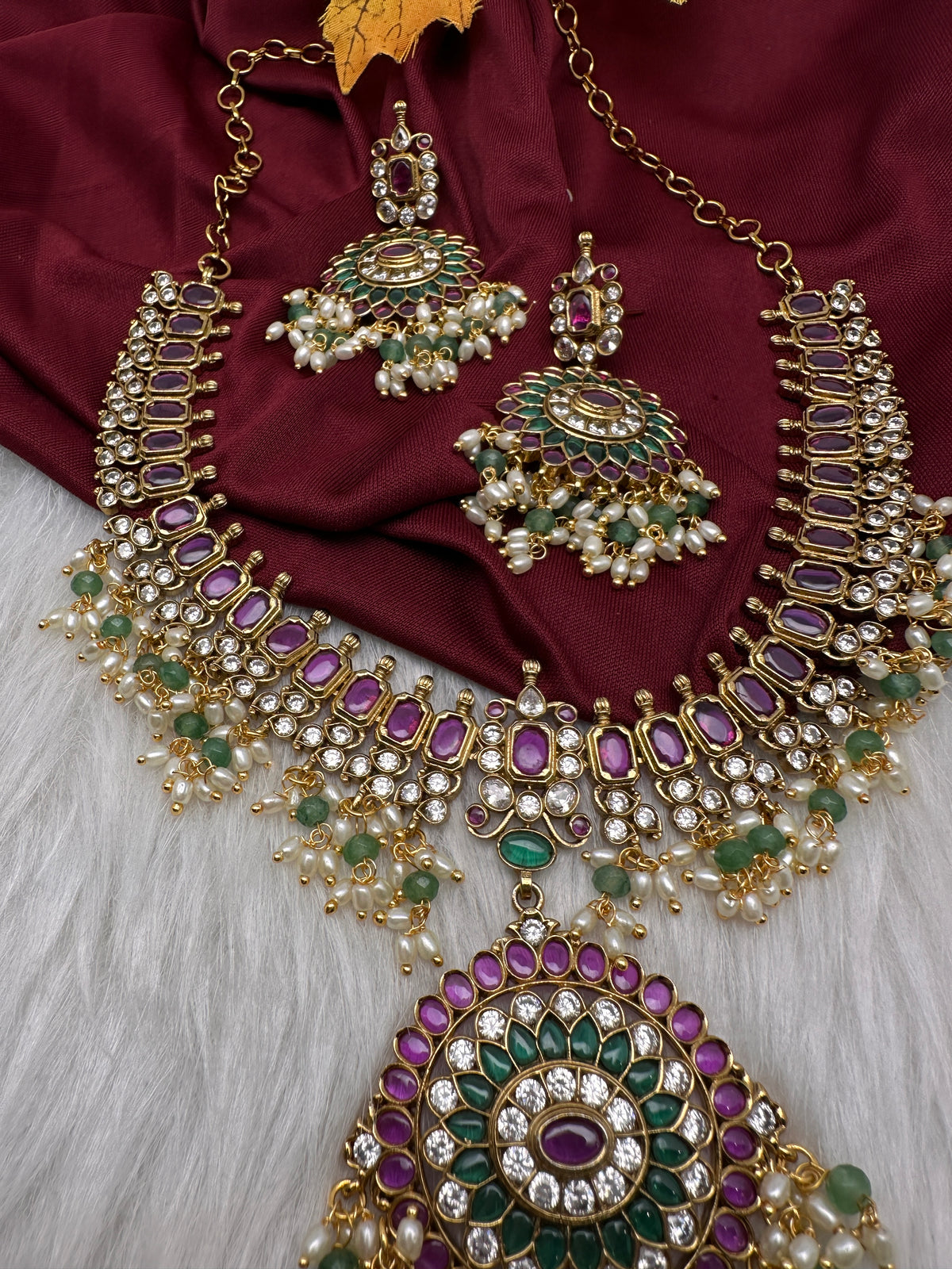 Kemp CZ Matte Traditional Short Necklace - product photo 4