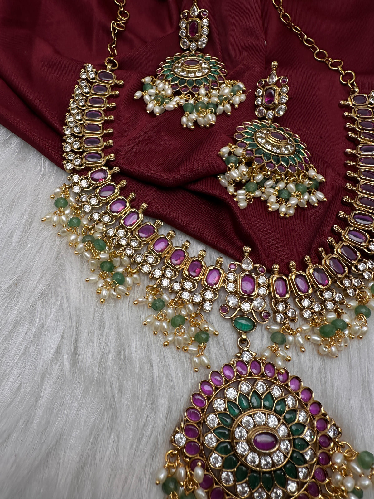 Kemp CZ Matte Traditional Short Necklace - product photo 6