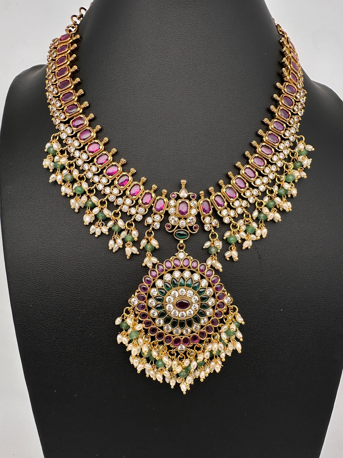 Kemp CZ Matte Traditional Short Necklace - product photo 7