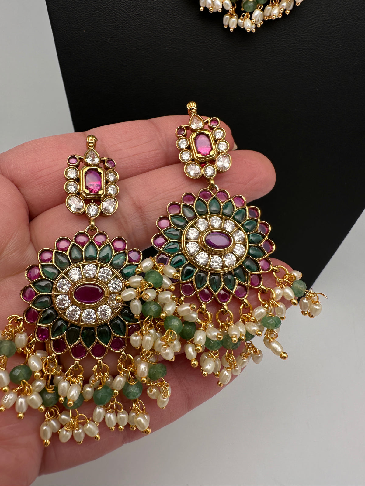 Kemp CZ Matte Traditional Short Necklace - product photo 8
