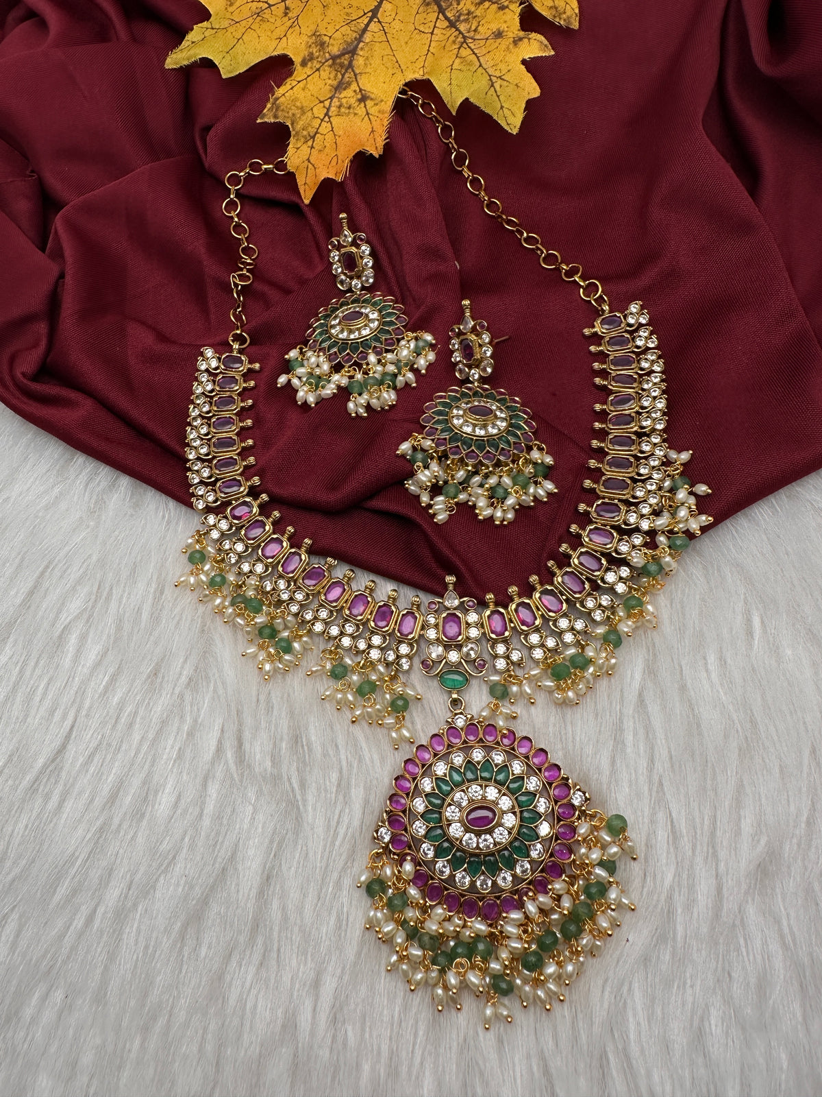 Kemp CZ Matte Traditional Short Necklace - product photo 1