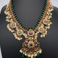 Rice Pearls Kempu Guttapusalu Short Necklace with Jhumkas Set with Earrings - TJS000919