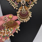 Rice Pearls Kempu Guttapusalu Short Necklace - 