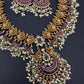 Rice Pearls Kempu Guttapusalu Short Necklace - 