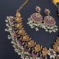 Rice Pearls Kempu Guttapusalu Short Necklace - 
