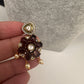 Victorian Double Layer Color Stone Moissnite  Necklace - Purple