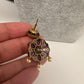 Victorian Double Layer Color Stone Moissnite  Necklace - Purple