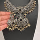 Victorian Color Stone Moissnite  Necklace - Purple