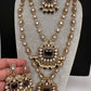 Victorian CZ Amethyst Purple Stone Combo Necklace