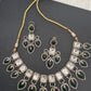 Victorian Moissanite Green Neckline Necklace