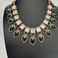 Victorian Moissanite Green Neckline Necklace