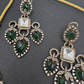 Victorian Moissanite Green Neckline Necklace