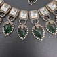 Victorian Moissanite Green Neckline Necklace