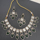Victorian Moissanite Green Neckline Necklace