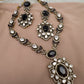 Victorian Moissanite Purple Moissanite Short Necklace