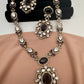 Victorian Moissanite Purple Moissanite Short Necklace