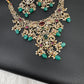 Polki Victorian green Beads Victorian Short Necklace