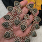 CZ Victorian Color Stone Nano Setting Neckline Necklace - Green