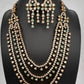 Multi Layer Teen Lada  Victorian Color Stone Statement Necklace - MintGreen