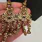 Multi Layer Teen Lada  Victorian Color Stone Statement Necklace - Pink