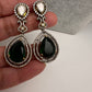 Moissanite Doublet Victorian Color Stone Statement Necklace - Green