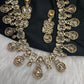 Moissanite Uncut Finish Victorian Color Stone Necklace - Clear
