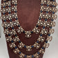 Moissanite Multi Layer Statement Victorian Color Stone Necklace - Blue
