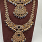 CZ Amethyst Purple Combo Statement Victorian Long Short Necklace