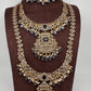 CZ Amethyst Purple Combo Statement Victorian Long Short Necklace