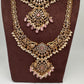 CZ Pink Combo Statement Victorian Long Short Necklace