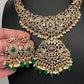 Victorian CZ Birdie Elepant Pattern Short Necklace - 