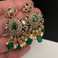 Victorian CZ Birdie Elepant Pattern Short Necklace - 
