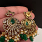 Victorian CZ Birdie Elepant Pattern Short Necklace - 