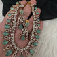 AD  Victorian Color Stone Necklace - MintGreen