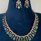 AD  Victorian Color Stone Necklace - MintGreen