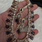 AD  Victorian Color Stone Necklace - Purple