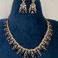 AD  Victorian Color Stone Necklace - Purple