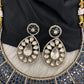Moissanite AD Blue Neckline Short Necklace - 