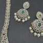 AD Emerald Green Stone Long Necklace