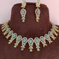 Mint Green Monalisa Stone Short Necklace
