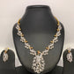 American Diamond Peacock pattern Short Necklace
