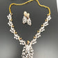 American Diamond Peacock pattern Short Necklace