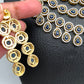 AD Blue Stone Triple Layer Short Necklace